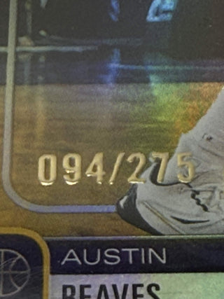 2025-26 Topps Hoops Austin Reaves Rainbow Yellow 094/275