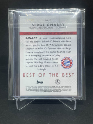 2024 Topps UEFA Serge Gnabry Best Of The Best 36/99