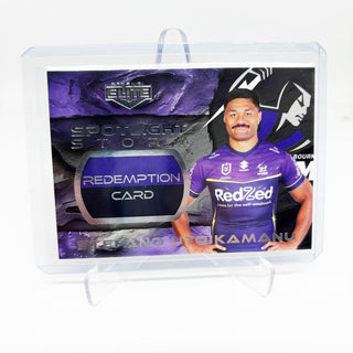 2025 NRL Elite Spotlight Patch Stefano Utoikamanu Redemption Card 045/102 # S 04/08