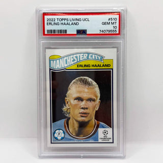 2022 Topps Living UCL Erling Haaland PSA Gem Mint 10 (A)