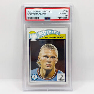 2022 Topps Living UCL Erling Haaland PSA Gem Mint 10 (B)