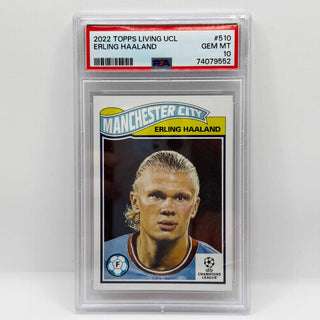2022 Topps Living UCL Erling Haaland PSA Gem Mint 10 (C)