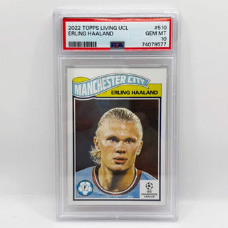 2022 Topps Living UCL Erling Haaland PSA Gem Mint 10 (D)
