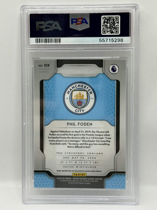 2019 Panini Prizm PL Phil Foden PSA Mint 9 (A)