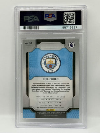 2019 Panini Prizm PL Phil Foden PSA Mint 9 (B)