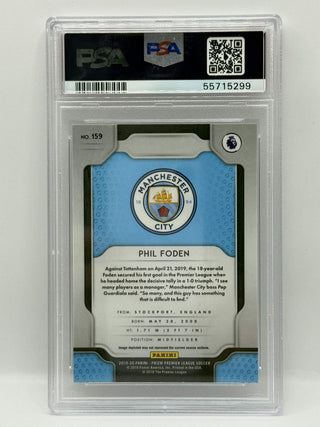 2019 Panini Prizm PL Phil Foden PSA Mint 9 (C)