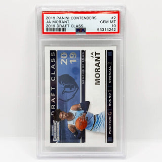 2019 Panini Contenders Ja Morant Draft Class 2019 PSA Gem Mint 10
