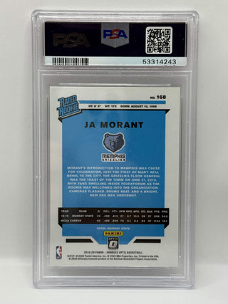 2019 Panini Donruss Optic Ja Morant Rated Rookie PSA Mint 9