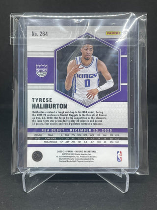 2020-21 Panini Mosaic Tyrese Haliburton NBA Debut RC - No. 264