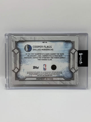 2025-26 Topps Chrome Update Moment In Time Cooper Flagg Geometric Gold RC 36/50