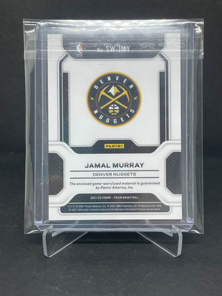 2021-22 Panini Prizm Sensational Swatches Jamal Murray Game Worn Material - No. SW-JMY