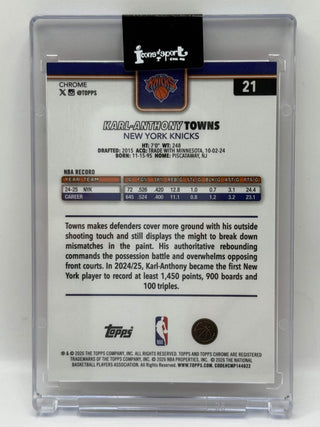 2025-26 Topps Chrome Update Karl-Anthony Towns Geometric Orange 05/25