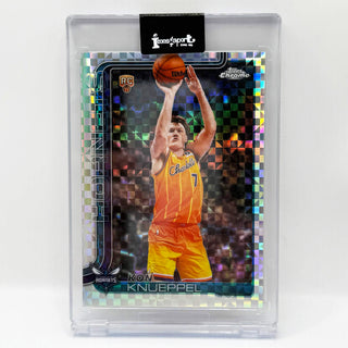 2025-26 Topps Chrome Update Kon Knueppel X-Fractor Chrome RC #154