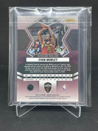 2021-22 Panini Mosaic Evan Mobley Green Prizm RC - No. 263