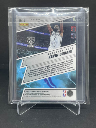 2021-22 Panini Mosaic Thunder Lane Kevin Durant Brooklyn Nets - No. 7