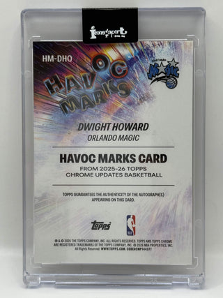 2025-26 Topps Chrome Update Dwight Howard Havoc Marks Gold Auto 41/50