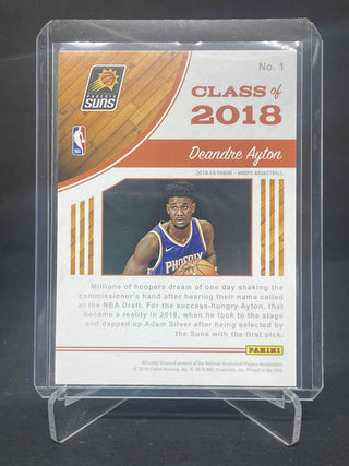 2018-19 Panini Hoops Deandre Ayton Class Of 2018 Rookie Card - No. 1