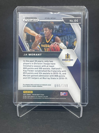 2021 Panini Prizm Draft Picks Ja Morant Blue Prizm 090/199