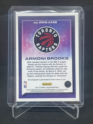 2021-22 Panini Recon Armoni Brooks Rookie Auto - No. RRS-AMB