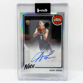 2025-26 Topps Chrome Update Egor Demin 1980-81 Rookie Auto Refractor #80TBA-ED