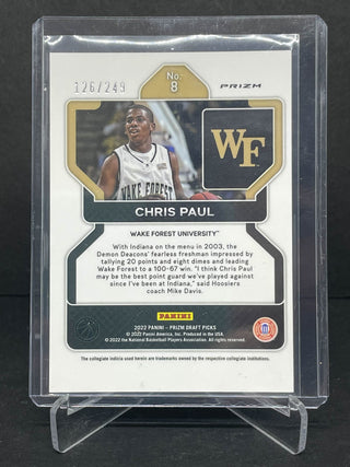 2022 Panini Prizm Draft Picks Chris Paul Blue Wave Prizm 126/249