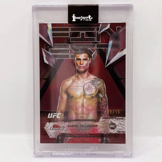 2025 Topps Finest UFC Daniel Zellhuber Red/Black Vapor RC 09/15