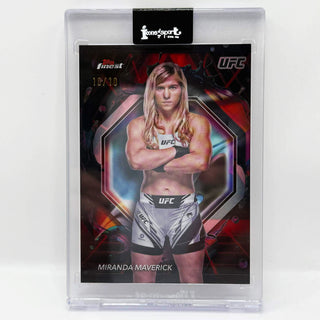 2024 Panini Prizm UFC Miranda Maverick Red/Black Vapor Refractor 10/10