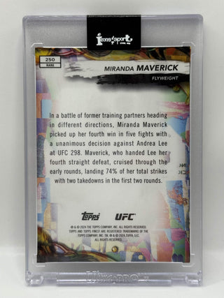 2024 Panini Prizm UFC Miranda Maverick Red/Black Vapor Refractor 10/10