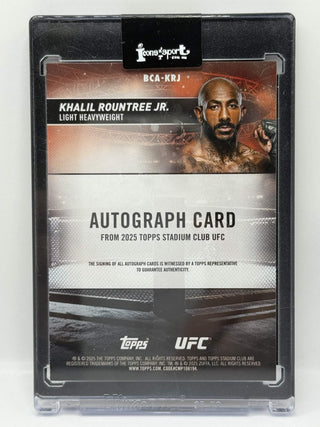 2025 Topps Stadium Club Khalil Rountree Jr. On-Card Auto #BCA-KRJ