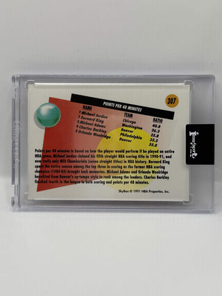 1990-91 SkyBox Michael Jordan Stats Insert #307