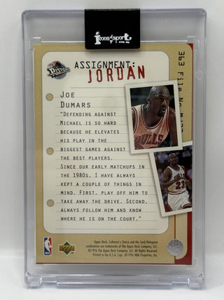1996-97 Upper Deck Collector's Choice Joe Dumars Assignment: Jordan #363