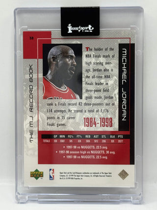 1999 Upper Deck Michael Jordan Career Collection MJ Record Book #50