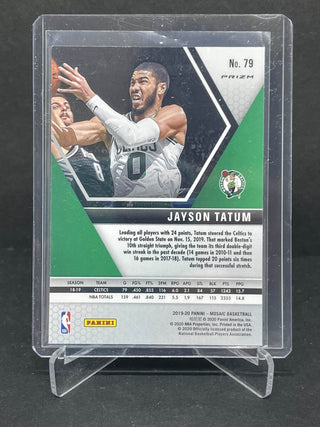 2019-20 Panini Mosaic Jayson Tatum Pink Camo Prizm - No. 79