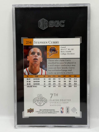 2009-10 Upper Deck Star Rookies Stephen Curry SGC NM-MT 8