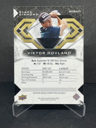 2024 Upper Deck Portfolio Golf Viktor Hovland Black Diamond 234/299