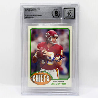 2013 Topps Archives Joe Montana BGS Autograph 10