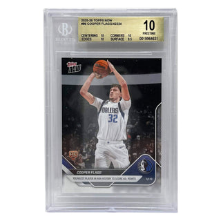 2025-26 Topps NOW Cooper Flagg Youngest Player In NBA History To Score 40+ Points Rookie BGS Pristine 10 (A)