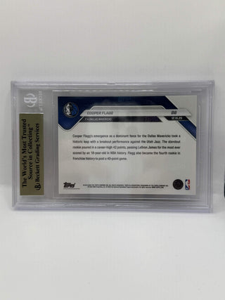 2025-26 Topps NOW Cooper Flagg Youngest Player In NBA History To Score 40+ Points Rookie BGS Pristine 10 (C)