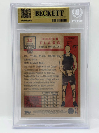 2025-26 Topps Living Cooper Flagg Rookie BGS 9.5 Gem Mint (A)