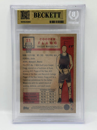 2025-26 Topps Living Cooper Flagg Rookie BGS 9.5 Gem Mint (B)