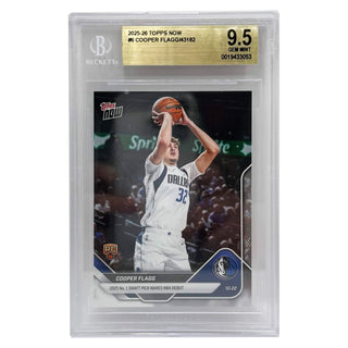 2025-26 Topps NOW Cooper Flagg No. 1 Draft Pick Makes NBA Debut Rookie BGS 9.5 Gem Mint (A)