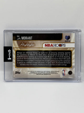 2025-26 Topps Hoops Highlights Ja Morant Light Burst Blue 106/149