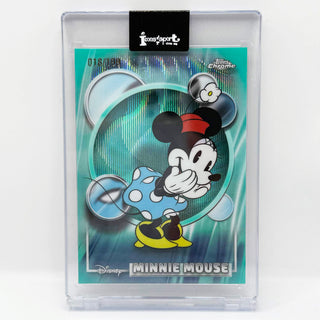 2026 Topps Chrome Disney Minnie Mouse Aqua Wave 018/199