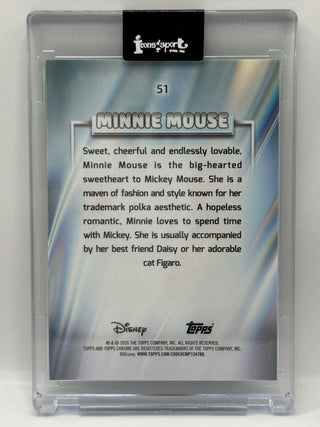 2026 Topps Chrome Disney Minnie Mouse Aqua Wave 018/199