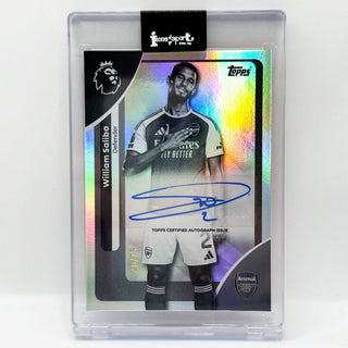 2025-26 Topps Premier League William Saliba Silver Foil Auto 40/75