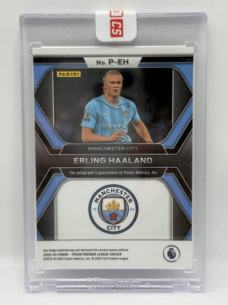 2023-24 Panini Prizm Premier League Erling Haaland Penmanship Auto #P-EH