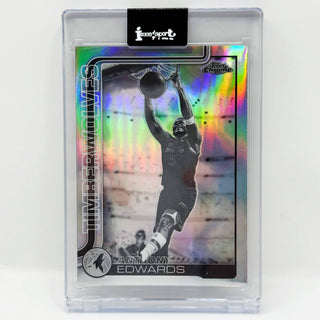 2025-26 Topps Chrome Anthony Edwards Negative Refractor #17