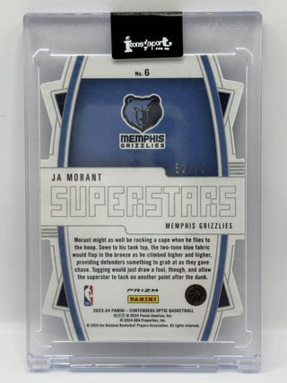2023-24 Panini Contenders Optic Ja Morant Superstars Blue Ice 52/75