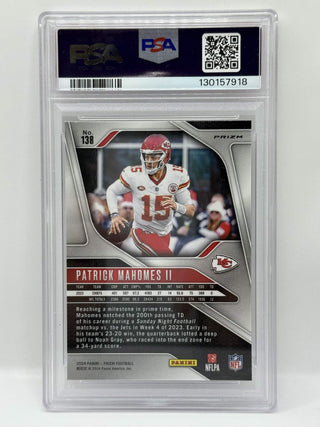 2024 Panini Prizm Patrick Mahomes II Silver Prizm PSA Gem Mint 10