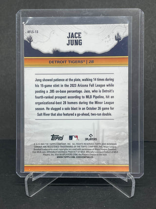 2024 Topps Chrome Arizona Fall League Jace Jung #AFLS-13